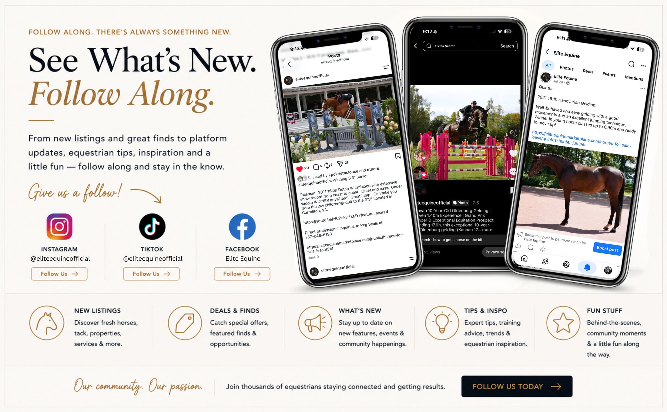 See What's New. Follow Along.